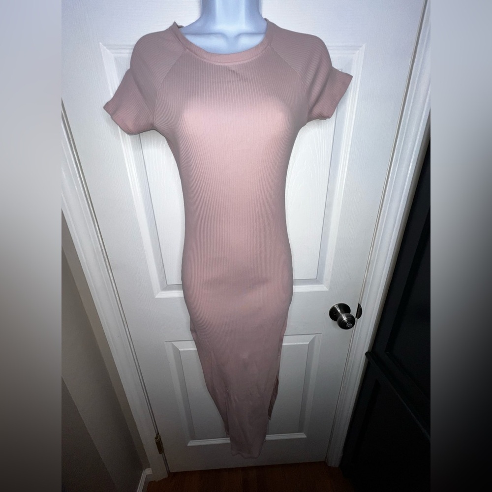 Victoria's Secret PINK Women’s X Small Wanna Be Pink Short Sleeve Midi Dress XS - Picture 12 of 15